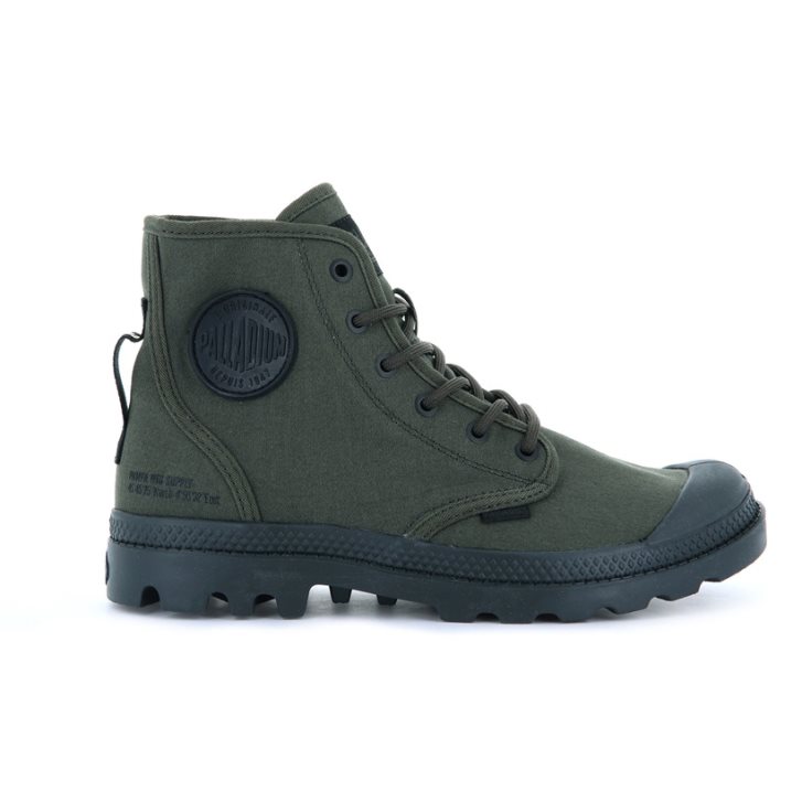 Bottes Palladium Pampa Hi Htg Supply Femme Vert | FR ZXG827H